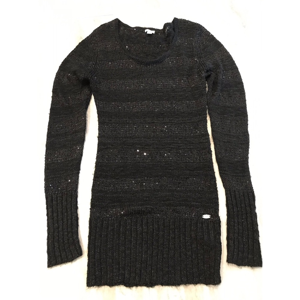 Guess Black Sweater with sequin detail